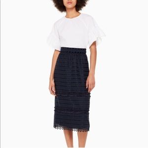 Kate Spade Madison Ave Zurie Midi Skirt EUC Size 0